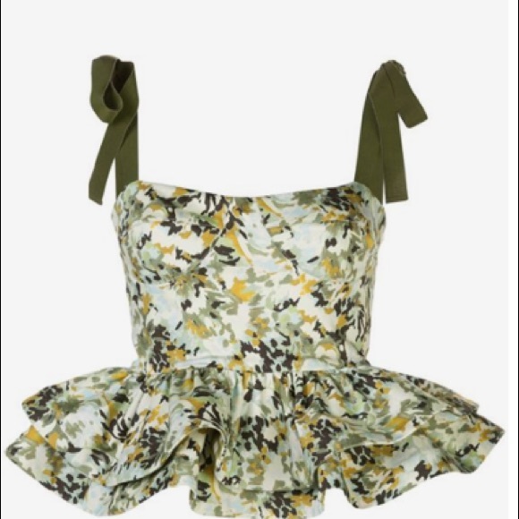 Silvia Tcherassi Junquillo floral peplum TOP - Picture 4 of 16